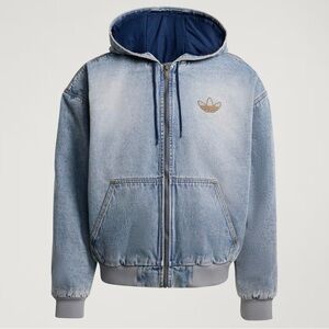 adidas originals Denim Hooded Jacket M NWT